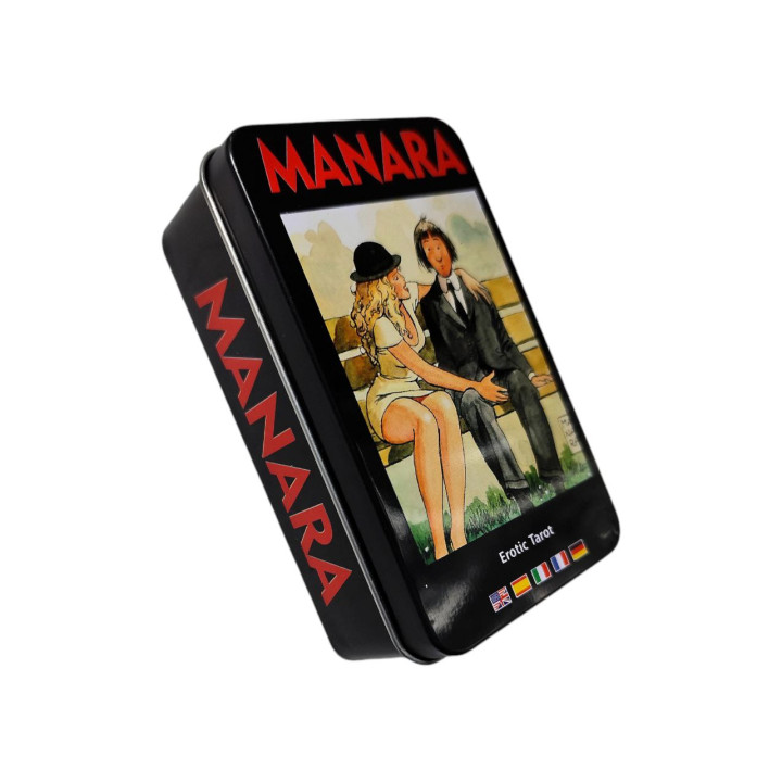 Манара. Erotic Tarot. Карти Таро з кольоровим зрізом в металевій коробці