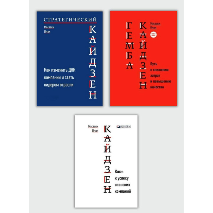 Кайдзен + Гемба кайдзен + Стратегический кайдзен. Масааки Имаи