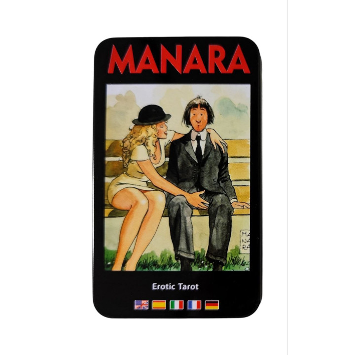 Манара. Erotic Tarot. Карти Таро з кольоровим зрізом в металевій коробці