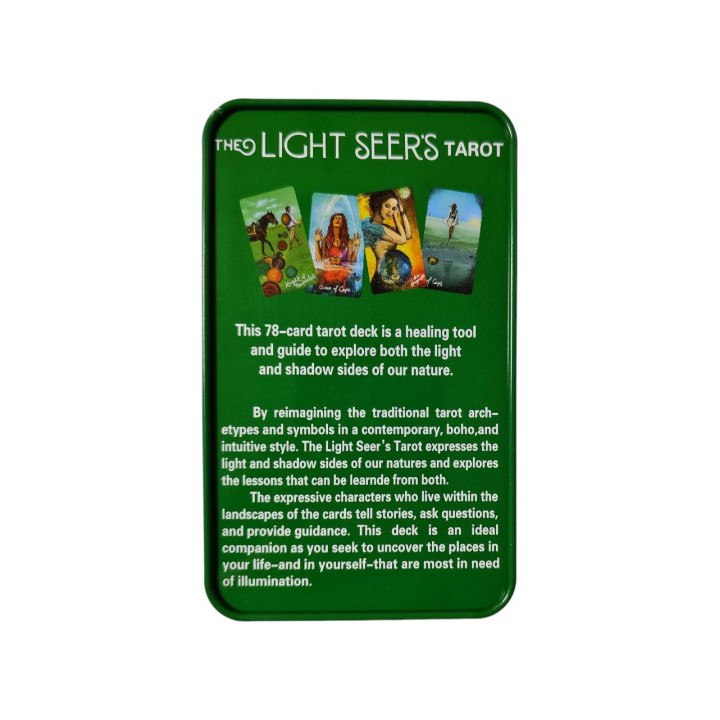 The Light Seer`s Tarot. Карти Таро з кольоровим зрізом в металевій коробці