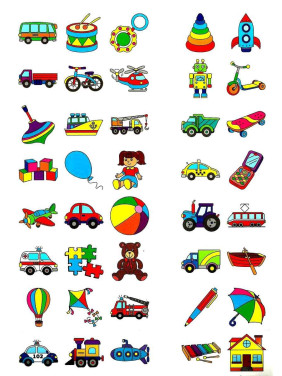English for Kids. Игрушки и транспорт. Toys and Transport