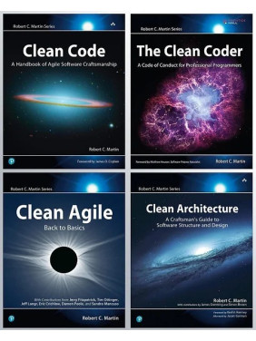 Clean Code+The Clean Coder+Clean Architecture+Clean Agile. Robert C. Martin(Комплект книг)