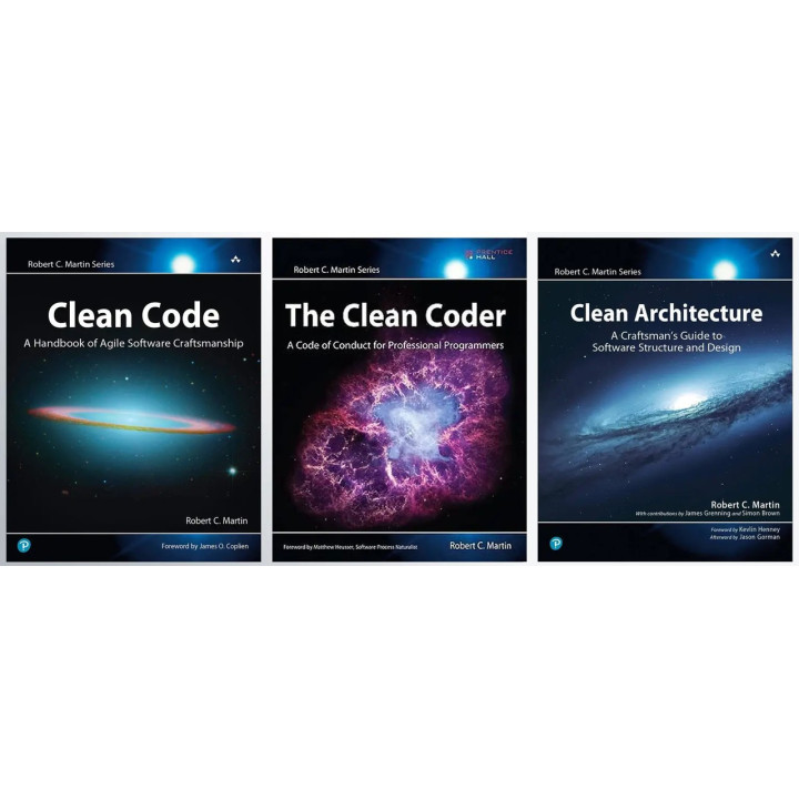 Clean Code+The Clean Coder+Clean Architecture. Robert C. Martin (Комплект книг)